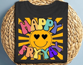 Happy Friyay Shirt Teacher Gift Funny Teacher Shirt Friday Weekend Shirt Friyay Teacher Shirt Fri-Yay Shirt gift for Teacher Team Tee