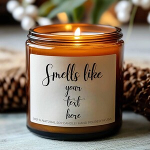 Personalisierte Kerze, individuelles Geschenk, lustige Kerzen, Riecht nach personalisiertem Geschenk 2024 Weihnachtsgeschenk für Freund Geschenk Geschenk für Oma von