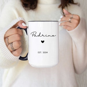 Padrinos propuesta en español Mug Custom Regalos Para Padrinos Padrinos de Bautizo Padrino Mug Padrinos Mug Set Padrinos regalo Padrinos Span