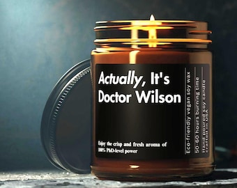 PHD Graduation Gift Custom Doctor Graduation Gift for Her Personalized Graduation Gifts for Her Funny Candle for Him PHD Student Gift