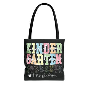Customizable Teacher Tote Bag Teacher Appreciation Gift Teachers Gift Gift For Teacher Personalized Teacher Tote Boho Rainbow Tote Bag