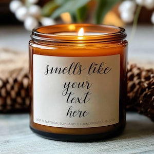 Personalisierte Kerze, individuelles Geschenk, lustige Kerzen, Riecht nach personalisiertem Geschenk 2024 Weihnachtsgeschenk für Freund Geschenk Geschenk für Oma von