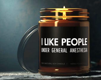 Anesthesia Gift Nurse Anesthetist Anesthesiologist Nurse Gift Nursing Student Funny Candle Funny Gifts Graduation Gift Unique Gift Custom