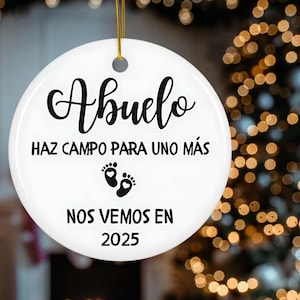 カスタム Abuelo、Abuelito 祖父母赤ちゃんお披露目ギフトスペイン語妊娠発表妊娠 Anuncio de bebé、Anuncio de embarazo regalo