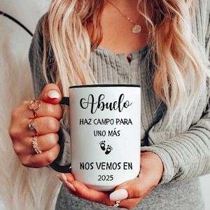 Abuelo, Abuelito Großeltern-Baby Reveal Tasse Spanisch Schwangerschaftsankündigung Schwangerschaft Anuncio de bebé, Anuncio de embarazo