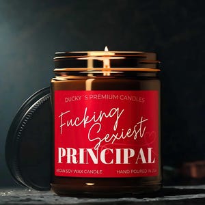 Custom Principal Gift Funny personalized Principal Candle Principal Day Gift Principal Gift For Him End Of The School Year Principal Gift