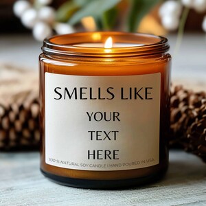 Personalisierte Kerze, individuelles Geschenk, lustige Kerzen, Riecht nach personalisiertem Geschenk 2024 Weihnachtsgeschenk für Freund Geschenk Geschenk für Oma von