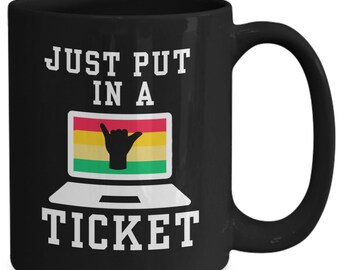 Soporte técnico taza negra soporte técnico regalo soporte técnico tazas tecnología taza it tech regalo divertido tecnología taza computadora geek taza