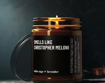 Smells Like Christopher Meloni Candle Funny Celebrity Inspired Gift for Super Fans Celebrity Crush Gift Gift for Fan Hollywood Hottest Star