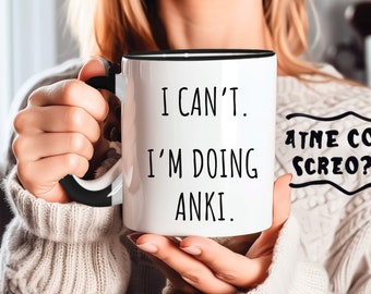 Custom Med Student Mug Med Student Gift Medical School Gift Doctor Mug  I'm Doing Anki  Anki Gifts  New Doctor  PHD Gift  Premed Gift