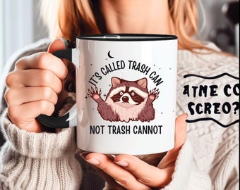 Mug Motivation drôle de raton laveur Tasse de café de travail Mug cadeau pour papa Mug de bureau sarcastique Cadeau de lieu de travail d'humour pour elle Idée cadeau lui Mug nouveauté