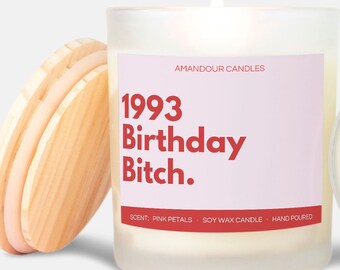 Cadeau de 30e anniversaire, Bougie amusante, Cadeau de 30e anniversaire amusant, Bougie de cire de soja, Bougie pour femme, Cadeau de 30e anniversaire, Idées cadeaux 30e, Garce