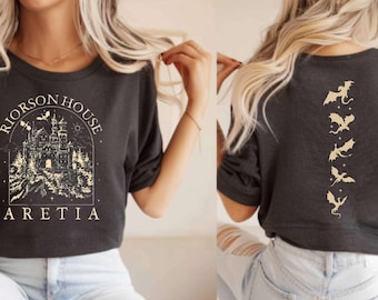 Xaden Riorson House Comfort Colors Shirt Iron Flame Shirt Dragon Rider 2-Sided Shirt Violet Sorrengail Bookish Gifts custom for book lover