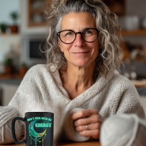 Witchy gifts gift for her travel mug don't fu*k with my energy moon mug witch mug personalized gifts witchcraft image 4