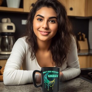 Witchy gifts gift for her travel mug don't fu*k with my energy moon mug witch mug personalized gifts witchcraft image 5
