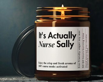 Personalized Nurse Graduation Gifts Nurse Gift For Her Nurses Week Funny Candle Future Nurse Congratulations Gift Custom New Nurse Gift