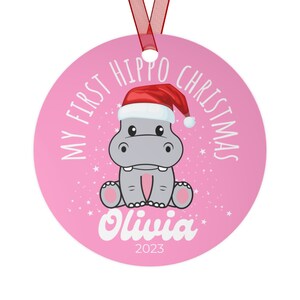 Personalised Baby&#39;s First Christmas Ornament, Personalized First Christmas Reindeer Decoration