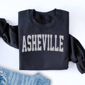 Asheville Crewneck sweatshirt Hiking gift for Hiking sweater North Carolina gift Unisex swetashirt Asheville gift for her him