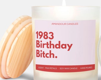 40.Geburtstagsgeschenk, lustige Kerze, lustiges 40.Geburtstagsgeschenk, Sojawachskerze, für Frauenkerze, 40.Geburtstagsgeschenk, 40.Geschenkideen, Hündin