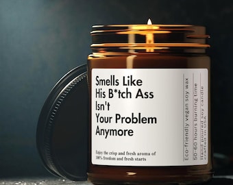 Breakup Candle Divorce Gift Narcissist Gift for Best Friend Funny Divorce Cheer Up Gift Custom Funny Gifts Breakup Care Package Personalized
