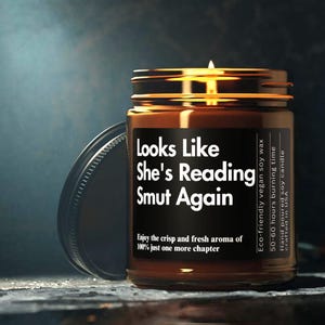 Fantasy Book Lover Candle Gift Box Custom Bookish Candles Funny Candle Gift for Reader Bookish Merch Smutty Gifts Smells Like Candle Person