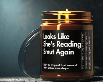 Fantasy Book Lover Candle Gift Box Custom Bookish Candles Funny Candle Gift for Reader Bookish Merch Smutty Gifts Smells Like Candle Person