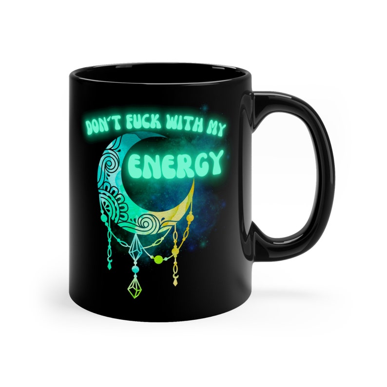 Witchy gifts gift for her travel mug don't fu*k with my energy moon mug witch mug personalized gifts witchcraft image 9