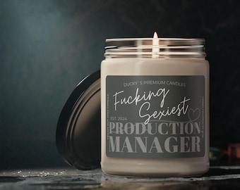 Kaars Productiemanager Grappig Cadeau Productmanager Kantoor Zakelijk Waardering Cadeau Collega Baas Bedankt Gepersonaliseerde Managerkaars