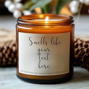 Personalisierte Kerze, individuelles Geschenk, lustige Kerzen, Riecht nach personalisiertem Geschenk 2024 Weihnachtsgeschenk für Freund Geschenk Geschenk für Oma von