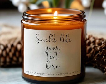 Personalized Candle, Custom Gift, Funny Candles, Smells Like Personalized Gift 2024 Christmas Gift for Boyfriend Gift Gift for Grandma from