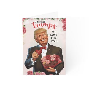 Nichts Trumpft meine Liebe für Sie Donald Trump Valentinsgeschenkkarte Liebeskarte Bf Trump Valentinskarte Benutzerdefinierte Donald Trump Karte Jahrestagsgeschenk