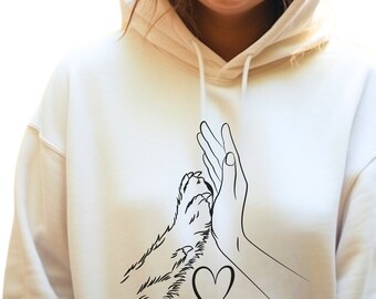 DOG MOM Sweatshirt Faded Vintage Aesthetic Style Dog Lover shirt and paw Trendy Dog Mom Crewneck Varsity Style Sweatshirt Dog Gift for Women
