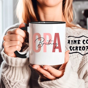 Custom CPA Gift Personalized Graduation Gift CPA Accountant CPA Gift Tax Prep Mug Gift Idea For Coworkers, Gift Coworker Coffee Mug