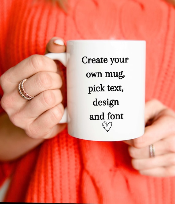Benutzerdefinierte Texttasse, Erstellen Sie Ihre eigene Tasse, Geschenk für Freund, entwerfen Sie Ihre eigene Tasse, Logo-Tasse, personalisierte Keramiktasse, anpassbare Nachrichtenkaffeetasse