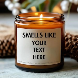 Personalisierte Kerze Geschenk individuelle lustige Kerzen riechen wie personalisiertes Geschenk 2024 Weihnachtsgeschenk für Freund Geschenk Geschenk für Oma aus