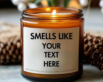 Cadeau personnalisé bougie Bougies drôles personnalisées Cadeau personnalisé 2024 Cadeau de Noël pour petit ami Cadeau pour grand-mère