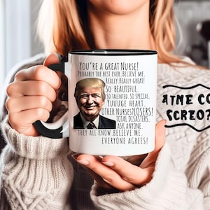 Trump Nurse Mug Funny Trump Nurse Mug Nurse Birthday Gift Ideas Funny Nurse Gag Gift Nurse Coffee Mug Cup Gift Ideas For Nurse christmas