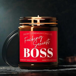 Funny Gift for Boss Scented Soy Candle Gift from Employee for Boss Office Party Gift Gag Gift Having Us As Employees Is Really The Only