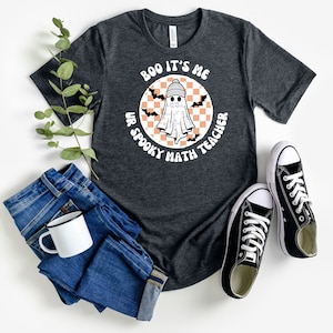 Halloween math teacher shirt, math teacher halloween shirt, halloween teacher, math teacher shirt, halloween part shirt, funny halloween ...