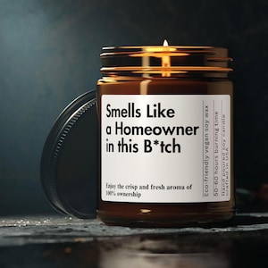 New Home Gift Funny Candle Housewarming Gift Custom Welcome Home Realtor Gift New House Gift Funny Gifts Smells Like Candle House Closing