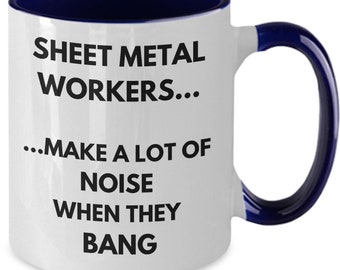 Blecharbeiter Kaffeebecher, Tasse, Blecharbeiter Geschenkideen, Geschenk für Männer, für Ihn, Geburtstag, Freund,
