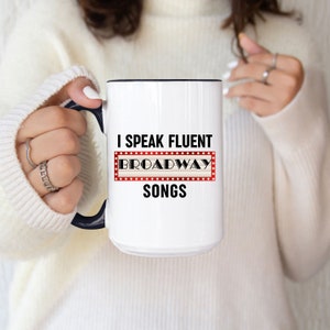 Broadway coffee mug broadway gift theatre mug theater mug gift for actor mug musical theater gift broadway fan gift broadway fan mug