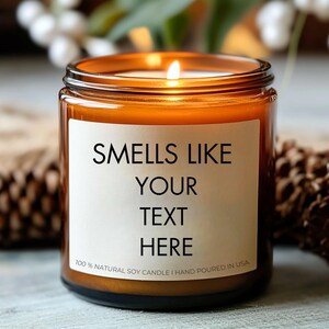 Smells Like Personalisiertes Geschenk Personalisierte Kerze Kundenspezifisches Geschenk Lustige Kerzen 2024 Weihnachtsgeschenk für Freund Geschenk Geschenk für die Oma von dau
