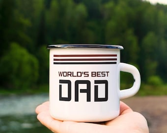 World’s Best Dad Mug Retro 70s Father’s Day Gift Vintage Dad Coffee Cup  Custom New Dad gift First Father's Day Gift Unique Father's Day