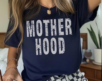 Mother Hood Shirt Trendy Mama Tshirt Comfort Colors Mom Life Tee Oversized Graphic Mom T-shirt customMotherhood T Shirt Cool Mom Club