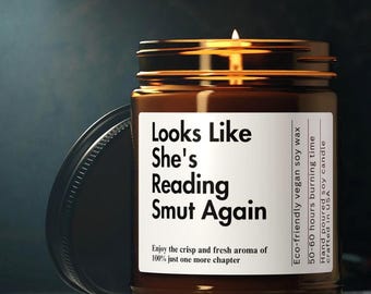 Fantasy Book Lover Candle Gift Box Bookish Candles Funny Candle Custom Gift for Reader Bookish Merch Smutty Gifts Smells Like Candle Person