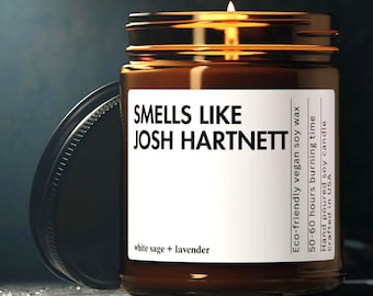 Smells Like Josh Hartnett Candle Film Star Inspired Celebrity Personalized Fan Gift Stylish Home Accent Custom Movie Decor Custom Gift Candl
