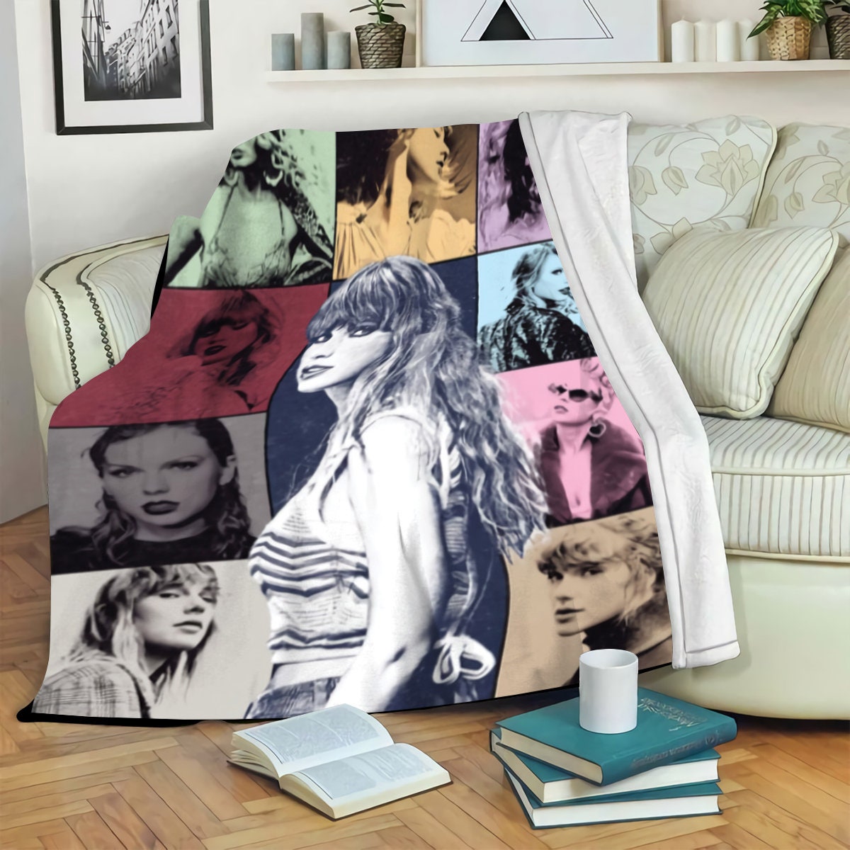 Taylor Fleece Blanket, Eras Tour 2024 Blanket, Taylor Decor sold by