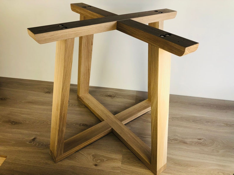 Solid Oak Wood Legs for a Round Table Etsy