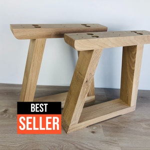 Bench oak legs, U-shaped